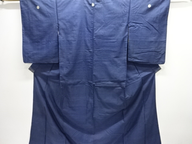 JAPANESE KIMONO / ANTIQUE KIMONO / SILK / COSTUME OF THE OLD ERA / HAND WOVEN TSUMUGI